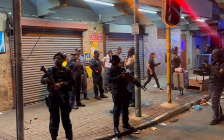 Heavy police presence in Hillbrow