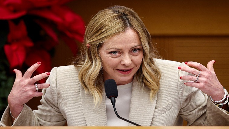 Italy's Prime Minister Giorgia Meloni