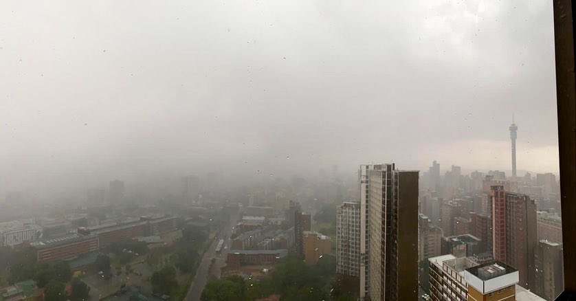 severe thunderstorms in Joburg