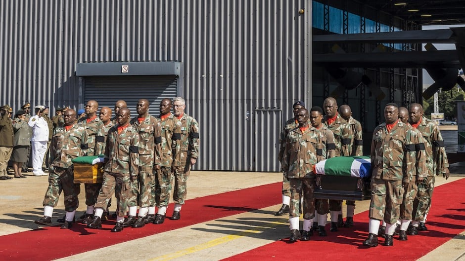 Bodies of SANDF soldiers killed in DRC repatriated