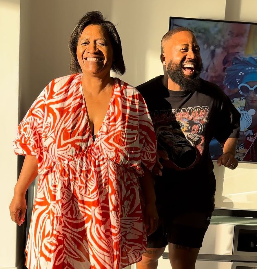 Cassper Nyovest and his mother jump on 'Tshwala Bam' dance challenge