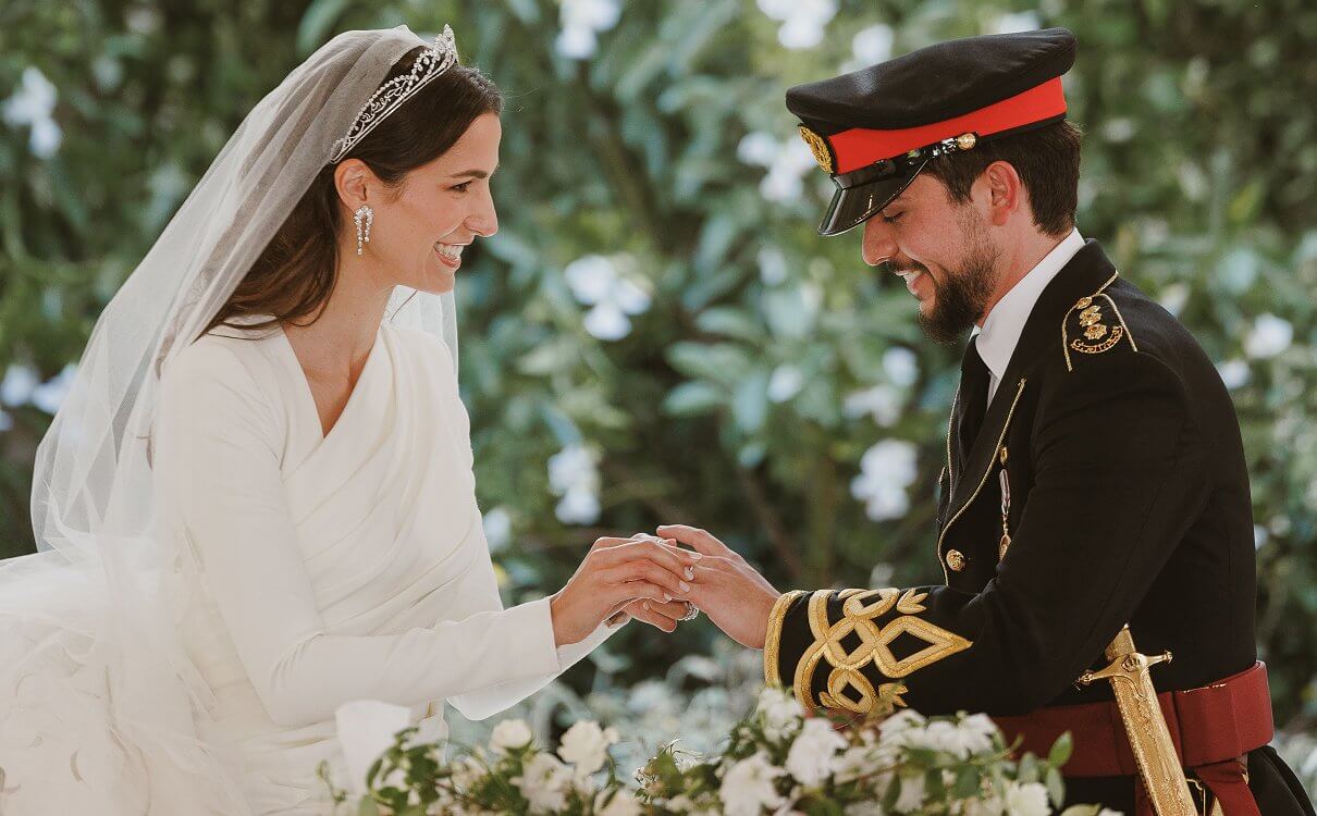 Prince Hussein and Princess Rajwa
