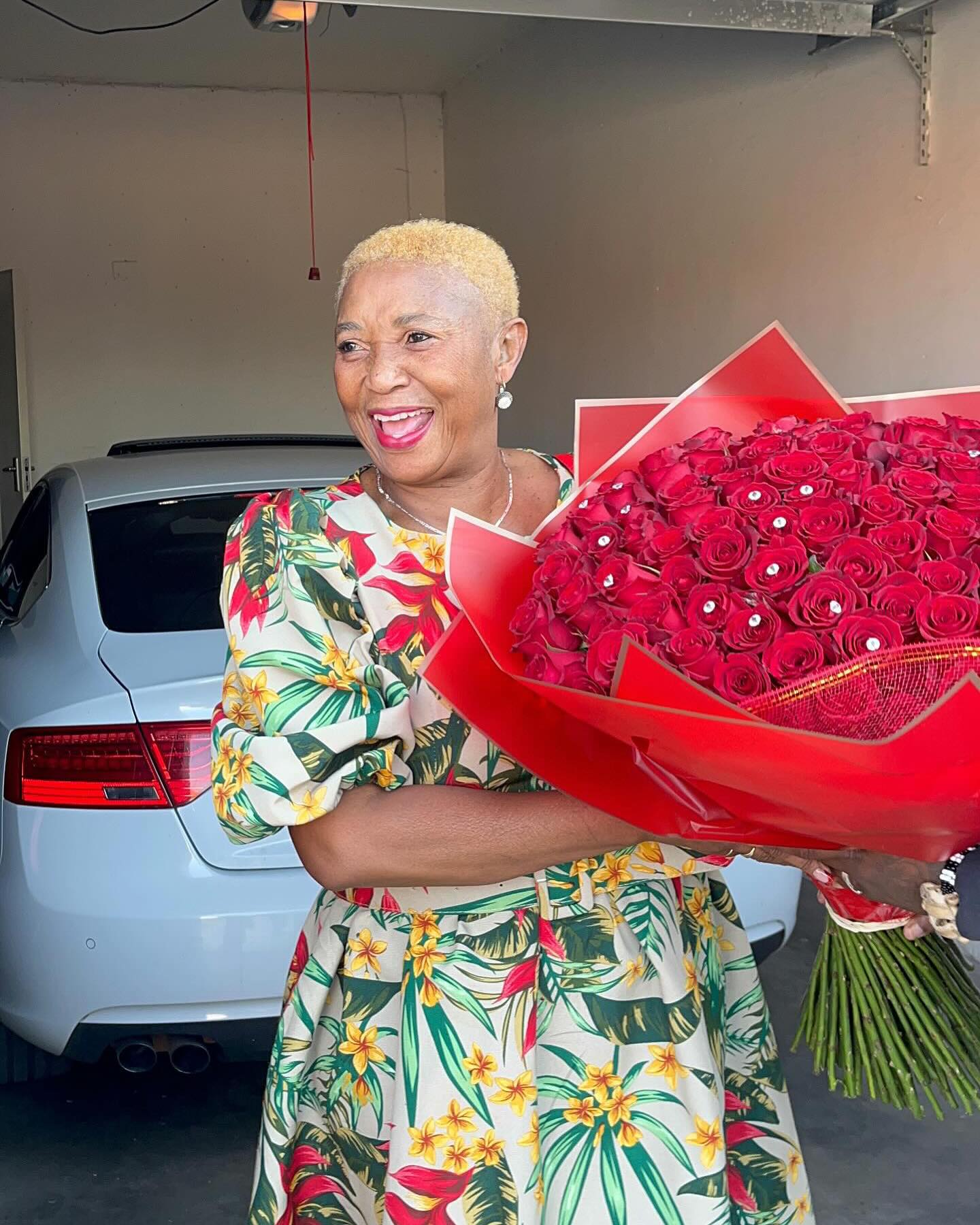 Gogo Maweni gifts her mother a new BMW on Mother’s Day