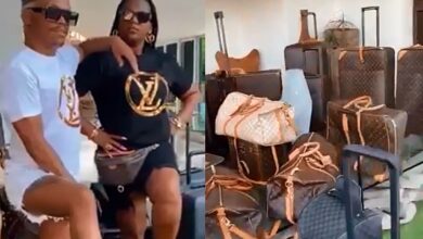 Somizi and his best friend, MaMkhize show off LV bags worth millions