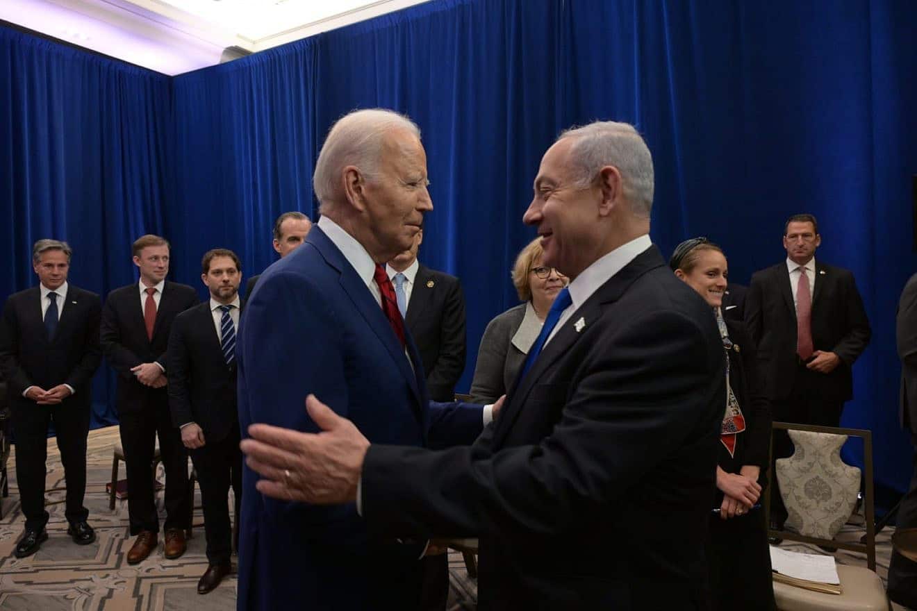 Benjamin Netanyahu and Joe Biden