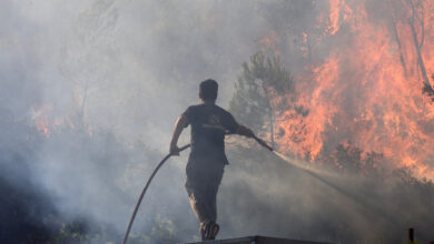 Greek firefighters