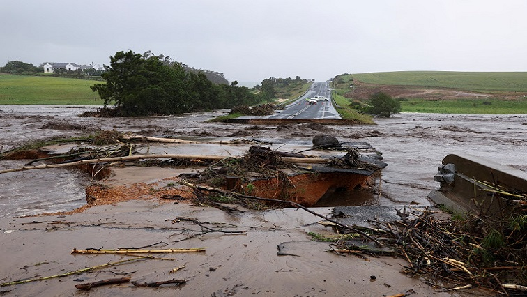 Severe flooding near Malmesbury due to dam wall collapse