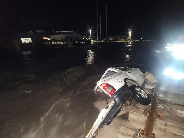 Severe flooding near Malmesbury due to dam wall collapse