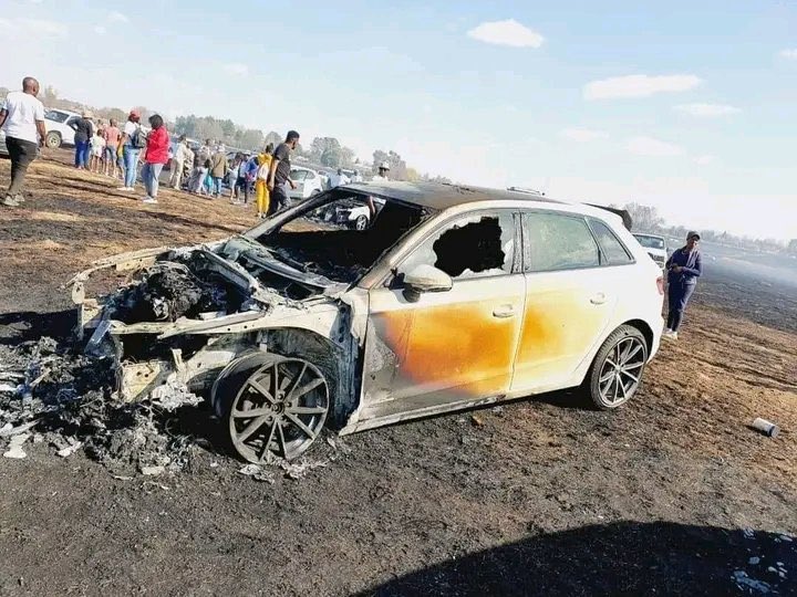 Investigation under way after fire destroys 19 cars & injures man at Bethlehem airshow