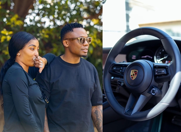 DJ Tira goes all the way out for his wife, Gugu Khathi's 34th birthday with a new Porsche