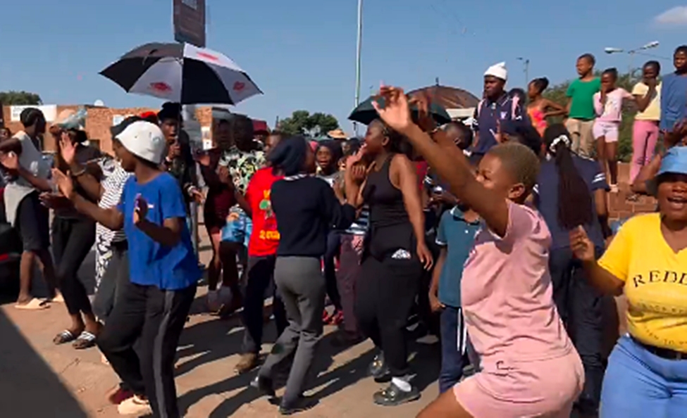 Zithobeni Township in bronkhorstpruit where community members have raided foreign owned spaza shops
