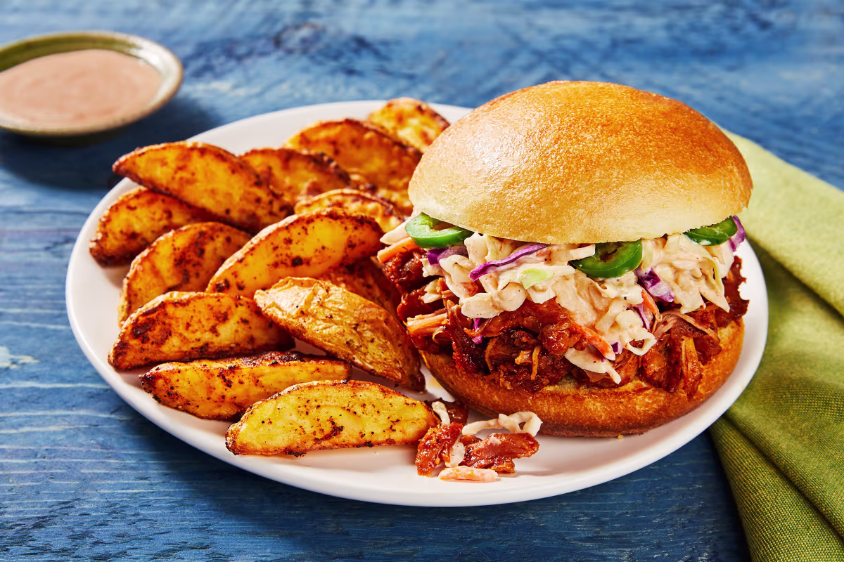 Barbecue pulled chicken