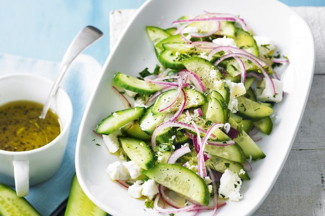 Cucumber-Mint-Feta-Salad