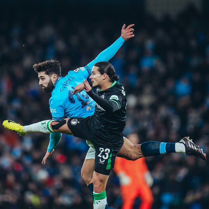Manchester City blow 3-0 lead to draw with Feyenoord in Champions League thriller