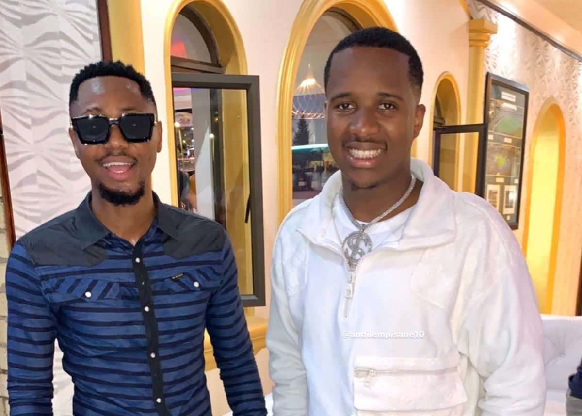 Shaun Stylist and Andile Mpisane