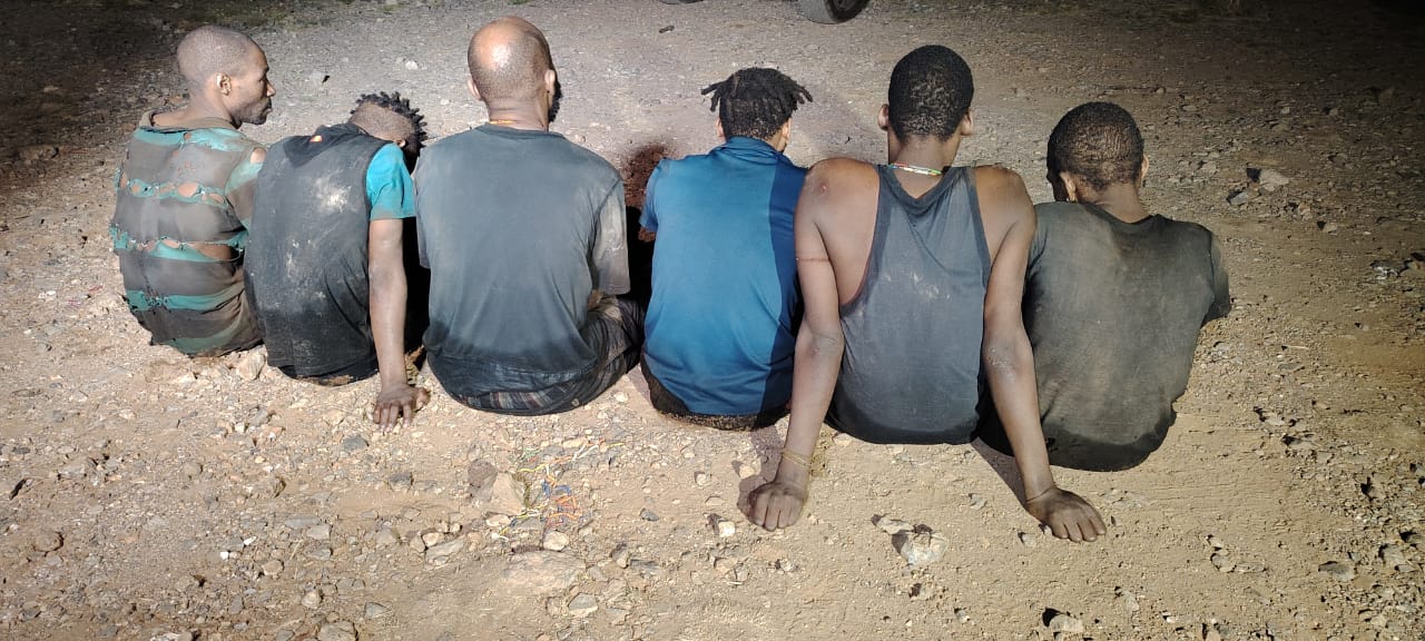illegal miners at a Stilfontein mine