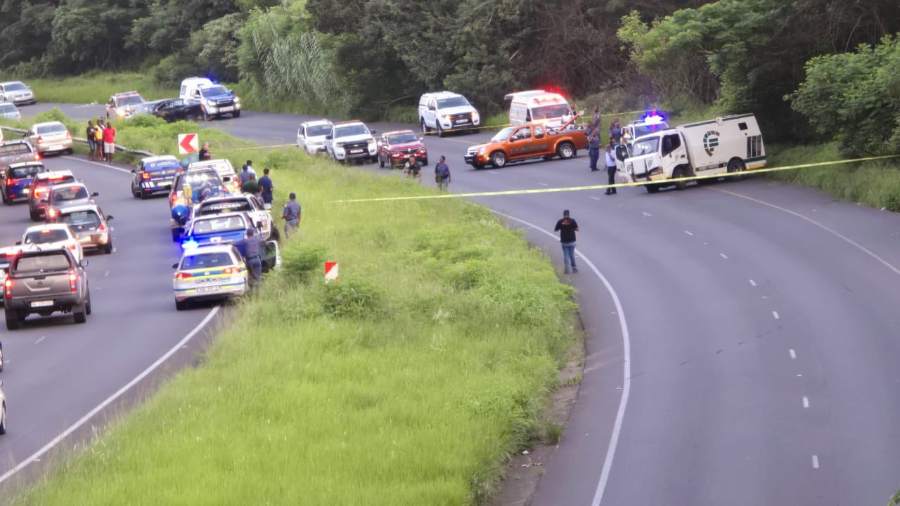Cash van came under heavy gunfire in attempted CIT heist on Durban's M19