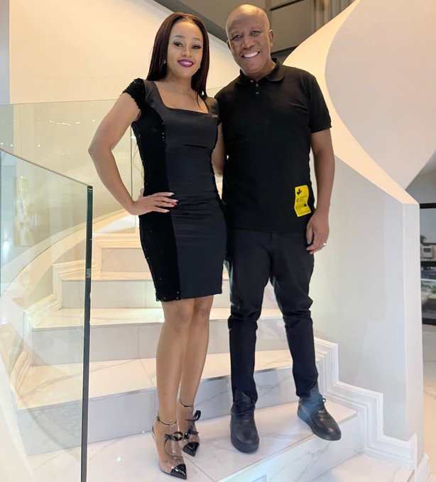 Julius Malema and his wife