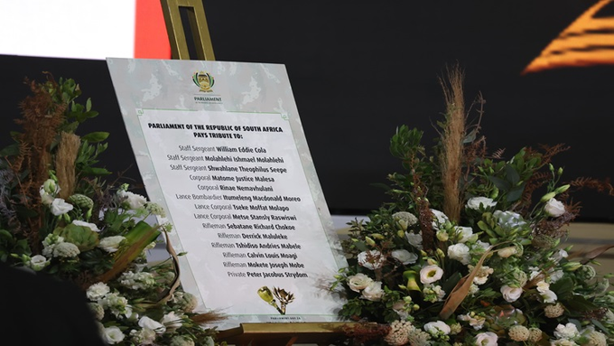 SANDF soldiers who died in the DRC laid to rest