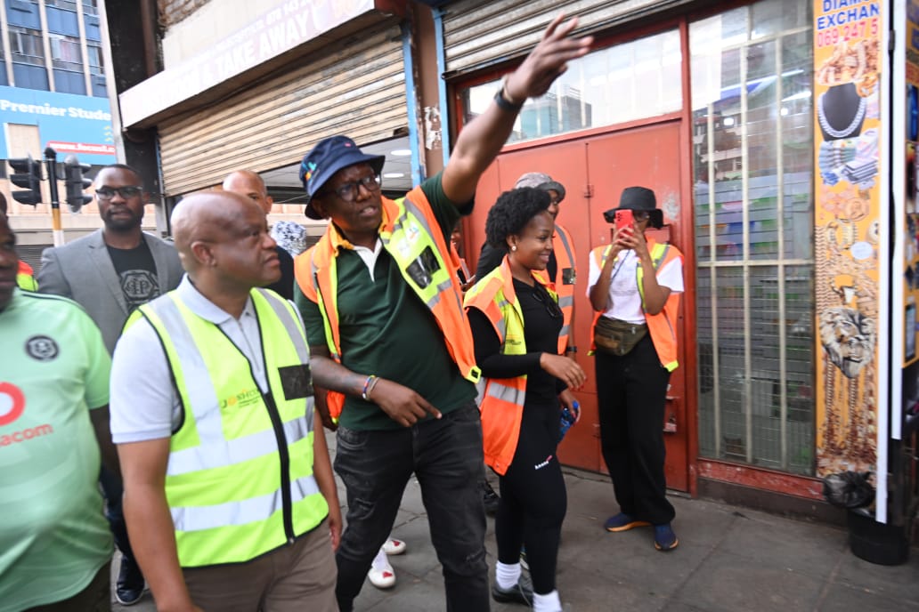 Johannesburg Mayor cracks down on illegal street trading at Bree Taxi rank