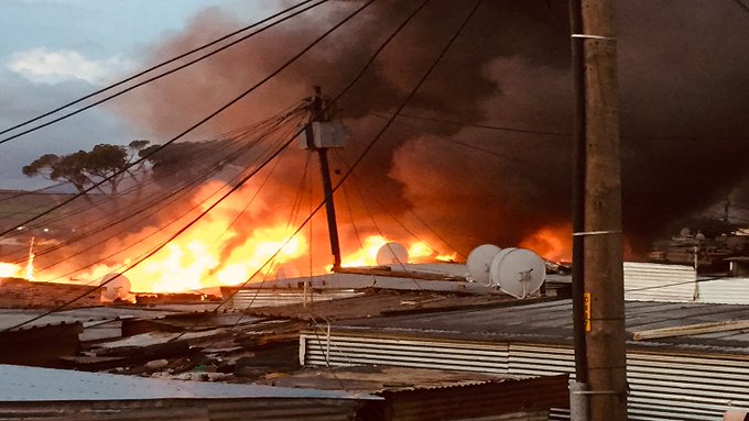 New Rest informal settlement fire
