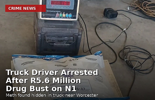 Cape Town truck driver Drugs Arrest